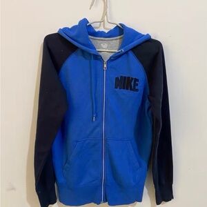 Nike Blue and Black Kids Hoodie